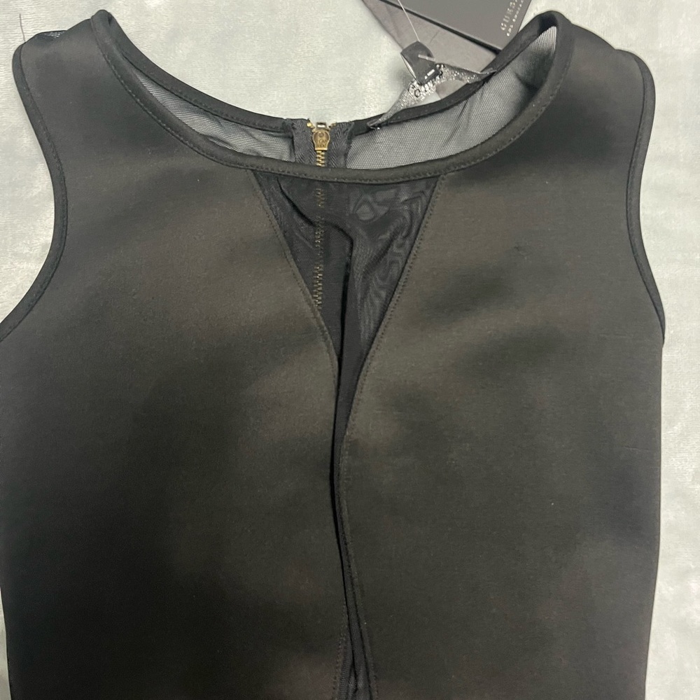 Guess Black Sleeveless Peplum Mini Dress - Picture 3 of 6